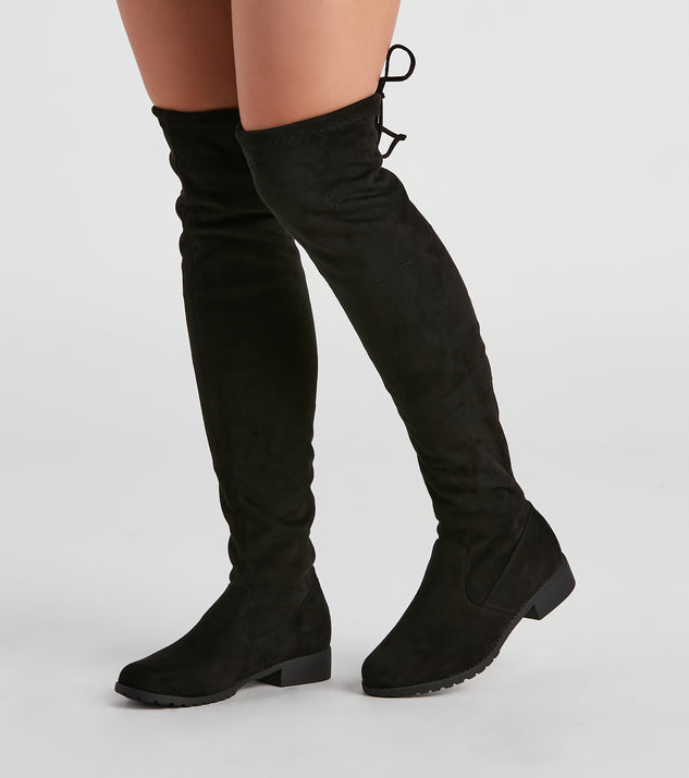 Classic Must-Have Over-The-Knee Boots is a trendy pick to create 2023 concert outfits, festival dresses, outfits for raves, or to complete your best party outfits or clubwear!