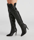 Sleek Moves Over-The-Knee Stiletto Boots are chic ladies' shoes to complete your best 2023 outfits. They come in a variety of trendy women's shoe styles like platforms and dressy low-heels, & are available in wide widths for better comfort.