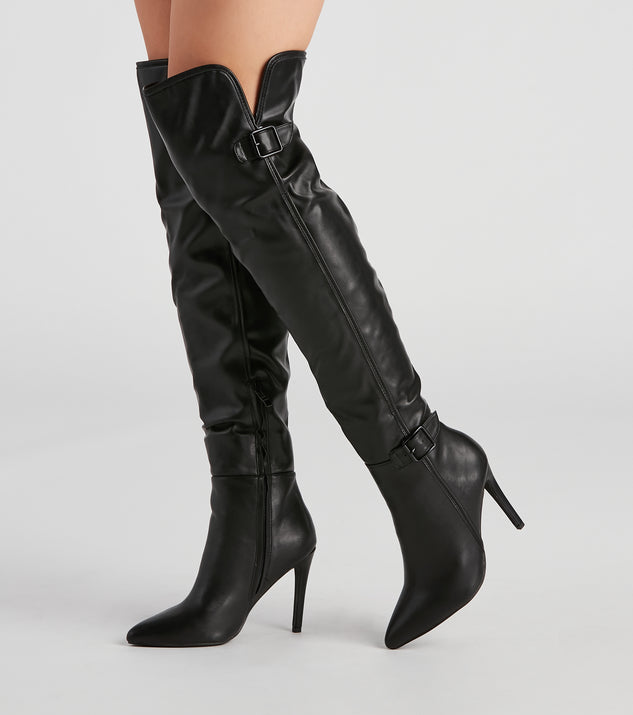 Sleek Moves Over-The-Knee Stiletto Boots are chic ladies' shoes to complete your best 2023 outfits. They come in a variety of trendy women's shoe styles like platforms and dressy low-heels, & are available in wide widths for better comfort.