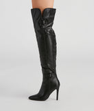 Sleek Moves Over-The-Knee Stiletto Boots are chic ladies' shoes to complete your best 2023 outfits. They come in a variety of trendy women's shoe styles like platforms and dressy low-heels, & are available in wide widths for better comfort.