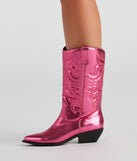 Major Glam Metallic Cowboy Boots is a trendy pick to create 2023 concert outfits, festival dresses, outfits for raves, or to complete your best party outfits or clubwear!