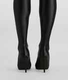 Runway Ready Legging Stiletto Boots are chic ladies' shoes to complete your best 2023 outfits. They come in a variety of trendy women's shoe styles like platforms and dressy low-heels, & are available in wide widths for better comfort.