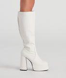 Rad And Retro Under The Knee Boots is a trendy pick to create 2023 concert outfits, festival dresses, outfits for raves, or to complete your best party outfits or clubwear!
