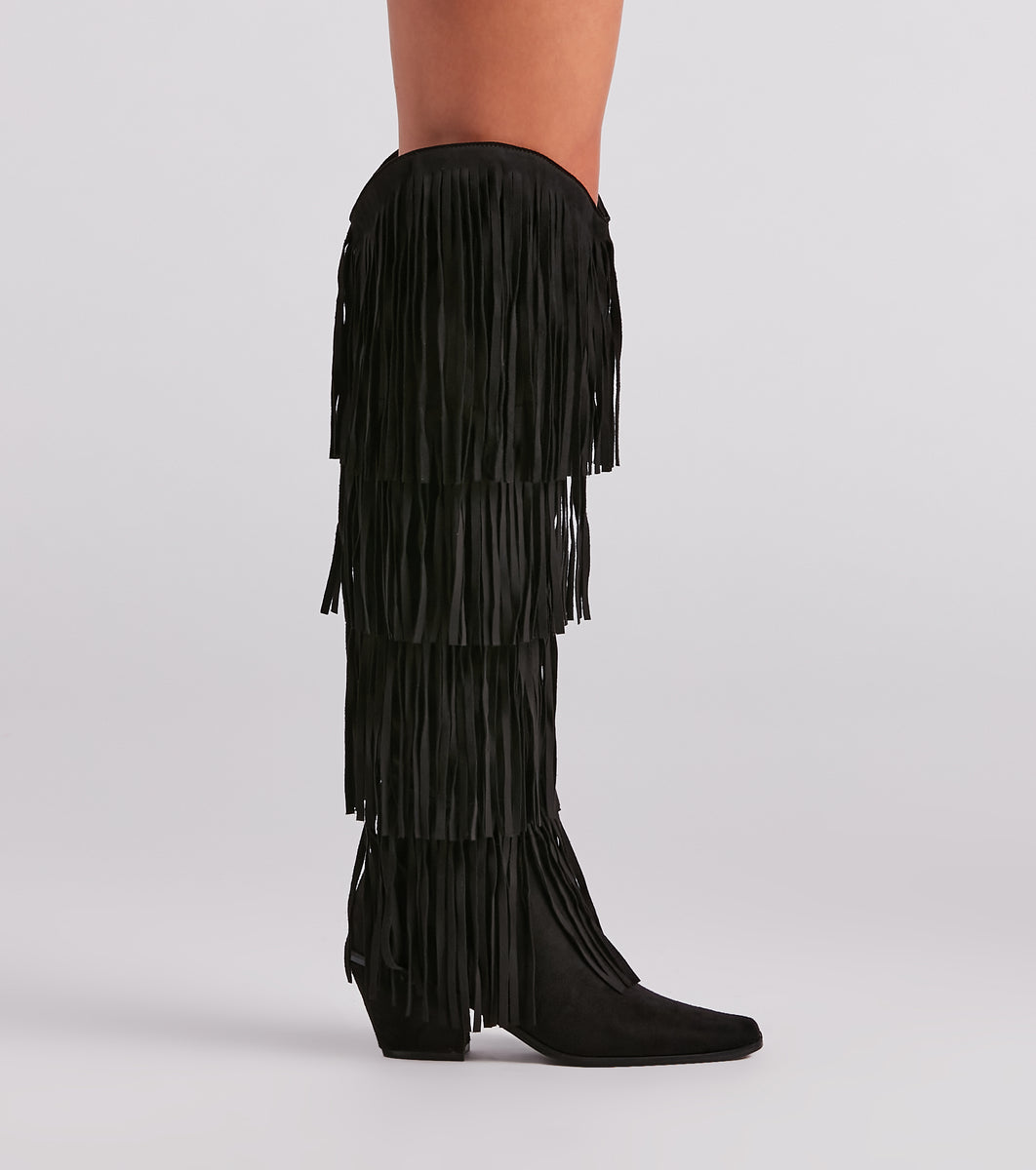 Shake It Off Fringe Cowgirl Boots & Windsor