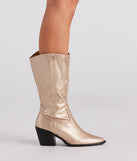 Western Glam Chrome Cowboy Boots is a trendy pick to create 2023 concert outfits, festival dresses, outfits for raves, or to complete your best party outfits or clubwear!