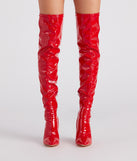 Smokin' Babe Thigh High Boots are chic ladies' shoes to complete your best 2023 outfits. They come in a variety of trendy women's shoe styles like platforms and dressy low-heels, & are available in wide widths for better comfort.