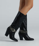 New Sheriff In Town Western Buckle Boots is a fire pick to create a concert outfit, 2024 festival looks, outfits for raves, or to complete your best party outfits or clubwear!