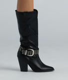 New Sheriff In Town Western Buckle Boots is a fire pick to create a concert outfit, 2024 festival looks, outfits for raves, or to complete your best party outfits or clubwear!