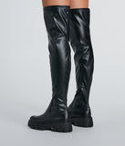 In Command Platform Faux Leather Over-The-Knee Boots