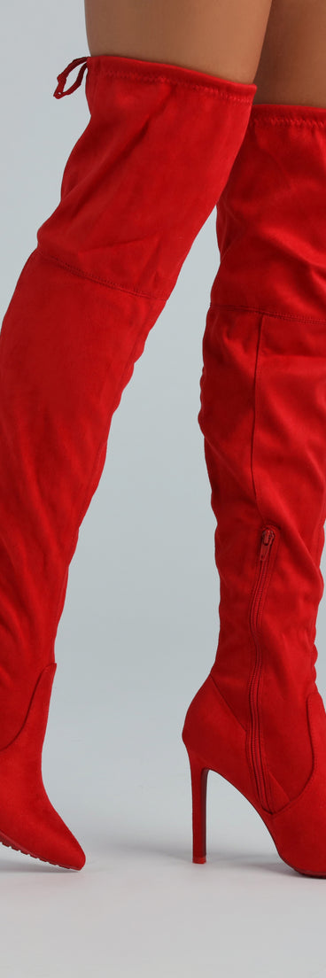 Heat Up The Night Over-The-Knee Stiletto Boots