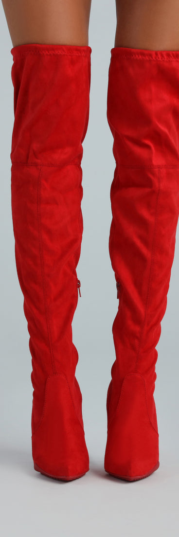 Heat Up The Night Over-The-Knee Stiletto Boots