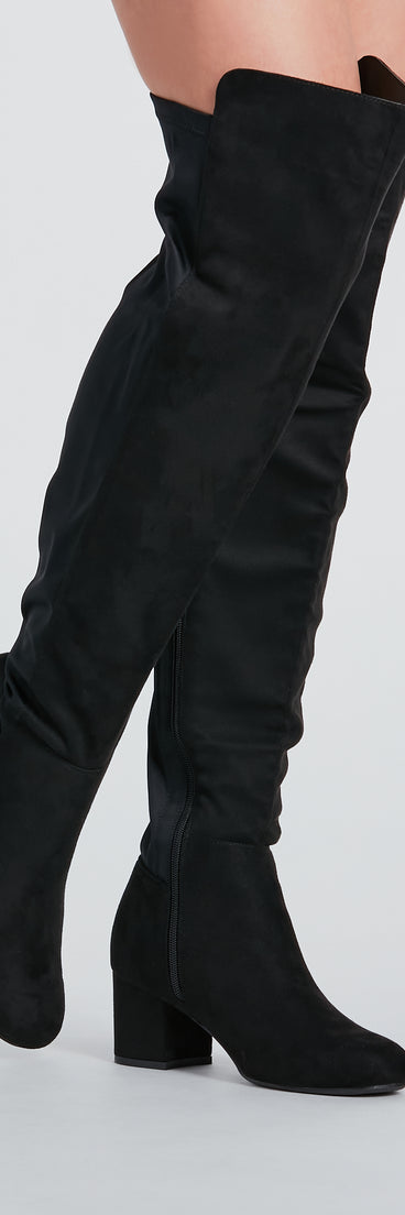 Style Staple Block Heel Over-The-Knee Boots