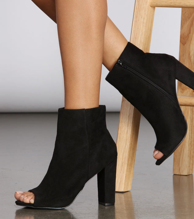 Peep Toe High Heel Ankle Booties are chic ladies' shoes to complete your best 2023 outfits. They come in a variety of trendy women's shoe styles like platforms and dressy low-heels, & are available in wide widths for better comfort.