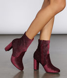 Disco Daze Velvet Booties is a trendy pick to create 2023 concert outfits, festival dresses, outfits for raves, or to complete your best party outfits or clubwear!