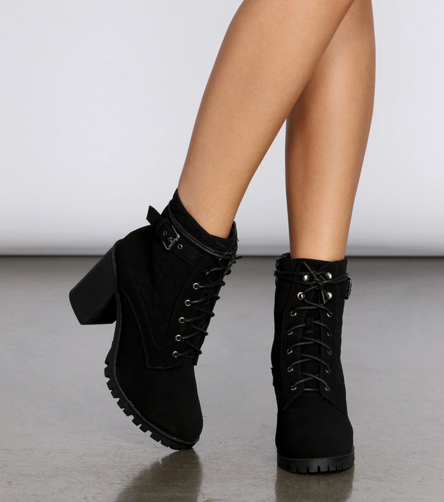 Walk My Way Quilted Faux Suede Booties are chic ladies' shoes to complete your best 2023 outfits. They come in a variety of trendy women's shoe styles like platforms and dressy low-heels, & are available in wide widths for better comfort.