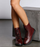 Faux Leather Lace-Up Combat Boots are chic ladies' shoes to complete your best 2023 outfits. They come in a variety of trendy women's shoe styles like platforms and dressy low-heels, & are available in wide widths for better comfort.