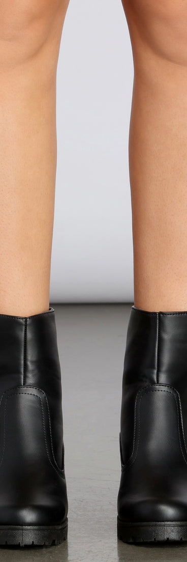 O-Ring Zipper Lug Boots are chic ladies' shoes to complete your best 2023 outfits. They come in a variety of trendy women's shoe styles like platforms and dressy low-heels, & are available in wide widths for better comfort.