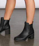 Taking Names Faux Leather Lug Boots is a trendy pick to create 2023 concert outfits, festival dresses, outfits for raves, or to complete your best party outfits or clubwear!