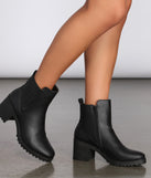 Taking Names Faux Leather Lug Boots is a trendy pick to create 2023 concert outfits, festival dresses, outfits for raves, or to complete your best party outfits or clubwear!