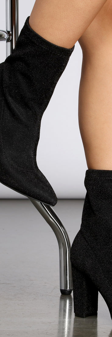 Glitter Diva Ankle Sock Booties are chic ladies' shoes to complete your best 2023 outfits. They come in a variety of trendy women's shoe styles like platforms and dressy low-heels, & are available in wide widths for better comfort.