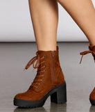 Keep It Glossy Lace Up Lug Heel Booties is a trendy pick to create 2023 concert outfits, festival dresses, outfits for raves, or to complete your best party outfits or clubwear!