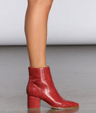 Stride With Sass Block Heeled Booties is a trendy pick to create 2023 concert outfits, festival dresses, outfits for raves, or to complete your best party outfits or clubwear!