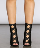 Rich State Of Mind Peep Toe Stiletto Booties are chic ladies' shoes to complete your best 2023 outfits. They come in a variety of trendy women's shoe styles like platforms and dressy low-heels, & are available in wide widths for better comfort.