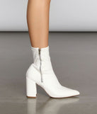 Everyday Essential Faux Leather Sock Booties is a trendy pick to create 2023 concert outfits, festival dresses, outfits for raves, or to complete your best party outfits or clubwear!