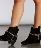 Rhinestone Cowboy Faux Suede Booties are chic ladies' shoes to complete your best 2023 outfits. They come in a variety of trendy women's shoe styles like platforms and dressy low-heels, & are available in wide widths for better comfort.