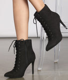 On Point Lace Up Stiletto Booties are chic ladies' shoes to complete your best 2023 outfits. They come in a variety of trendy women's shoe styles like platforms and dressy low-heels, & are available in wide widths for better comfort.