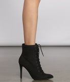 On Point Lace Up Stiletto Booties are chic ladies' shoes to complete your best 2023 outfits. They come in a variety of trendy women's shoe styles like platforms and dressy low-heels, & are available in wide widths for better comfort.