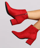 Lady In Red Block Heel Booties are chic ladies' shoes to complete your best 2023 outfits. They come in a variety of trendy women's shoe styles like platforms and dressy low-heels, & are available in wide widths for better comfort.