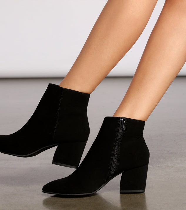 Step Out In Style Block Heel Booties are chic ladies' shoes to complete your best 2023 outfits. They come in a variety of trendy women's shoe styles like platforms and dressy low-heels, & are available in wide widths for better comfort.