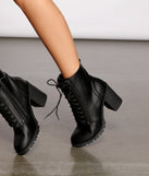 Trendy Moves Lace-Up Combat Booties are chic ladies' shoes to complete your best 2023 outfits. They come in a variety of trendy women's shoe styles like platforms and dressy low-heels, & are available in wide widths for better comfort.