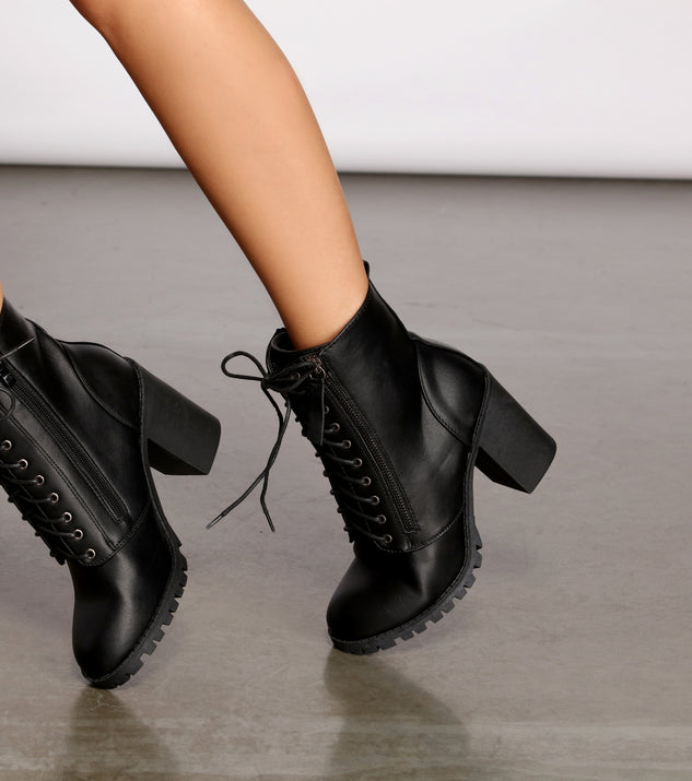 Trendy Moves Lace-Up Combat Booties are chic ladies' shoes to complete your best 2023 outfits. They come in a variety of trendy women's shoe styles like platforms and dressy low-heels, & are available in wide widths for better comfort.