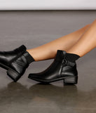 Stacked on Style Faux Leather Ankle Booties are chic ladies' shoes to complete your best 2023 outfits. They come in a variety of trendy women's shoe styles like platforms and dressy low-heels, & are available in wide widths for better comfort.