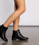 Stacked on Style Faux Leather Ankle Booties are chic ladies' shoes to complete your best 2023 outfits. They come in a variety of trendy women's shoe styles like platforms and dressy low-heels, & are available in wide widths for better comfort.