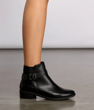 Stacked on Style Faux Leather Ankle Booties are chic ladies' shoes to complete your best 2023 outfits. They come in a variety of trendy women's shoe styles like platforms and dressy low-heels, & are available in wide widths for better comfort.