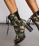 Step Up Camo Lug Sole Booties are chic ladies' shoes to complete your best 2023 outfits. They come in a variety of trendy women's shoe styles like platforms and dressy low-heels, & are available in wide widths for better comfort.