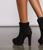 Faux Suede Platform Lace-Up Booties are chic ladies' shoes to complete your best 2023 outfits. They come in a variety of trendy women's shoe styles like platforms and dressy low-heels, & are available in wide widths for better comfort.