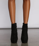 Faux Suede Platform Lace-Up Booties are chic ladies' shoes to complete your best 2023 outfits. They come in a variety of trendy women's shoe styles like platforms and dressy low-heels, & are available in wide widths for better comfort.