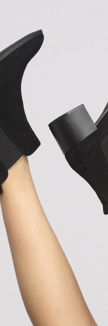 The Everday Faux Suede Stacked Booties are chic ladies' shoes to complete your best 2023 outfits. They come in a variety of trendy women's shoe styles like platforms and dressy low-heels, & are available in wide widths for better comfort.