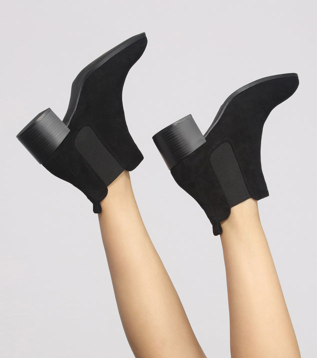 The Everday Faux Suede Stacked Booties are chic ladies' shoes to complete your best 2023 outfits. They come in a variety of trendy women's shoe styles like platforms and dressy low-heels, & are available in wide widths for better comfort.