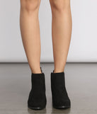 The Everday Faux Suede Stacked Booties are chic ladies' shoes to complete your best 2023 outfits. They come in a variety of trendy women's shoe styles like platforms and dressy low-heels, & are available in wide widths for better comfort.