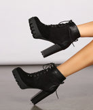 Stacked On Faux Suede Lug Sole Booties are chic ladies' shoes to complete your best 2023 outfits. They come in a variety of trendy women's shoe styles like platforms and dressy low-heels, & are available in wide widths for better comfort.