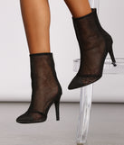 Glitter Goals Fishnet Stiletto Heel Booties are chic ladies' shoes to complete your best 2023 outfits. They come in a variety of trendy women's shoe styles like platforms and dressy low-heels, & are available in wide widths for better comfort.