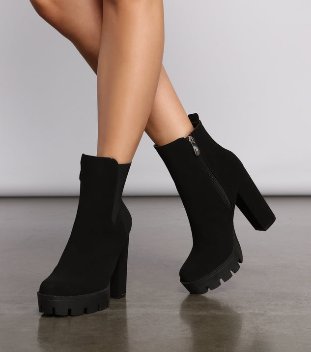 Effortlessly Edgy Block Heel Booties are chic ladies' shoes to complete your best 2023 outfits. They come in a variety of trendy women's shoe styles like platforms and dressy low-heels, & are available in wide widths for better comfort.