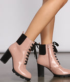 Edgy-Chic Patent Faux Leather Block Heel Booties are chic ladies' shoes to complete your best 2023 outfits. They come in a variety of trendy women's shoe styles like platforms and dressy low-heels, & are available in wide widths for better comfort.