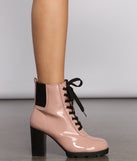 Edgy-Chic Patent Faux Leather Block Heel Booties are chic ladies' shoes to complete your best 2023 outfits. They come in a variety of trendy women's shoe styles like platforms and dressy low-heels, & are available in wide widths for better comfort.
