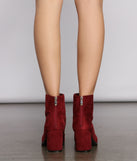 Basic Babe Faux Suede Block Heel Booties are chic ladies' shoes to complete your best 2023 outfits. They come in a variety of trendy women's shoe styles like platforms and dressy low-heels, & are available in wide widths for better comfort.